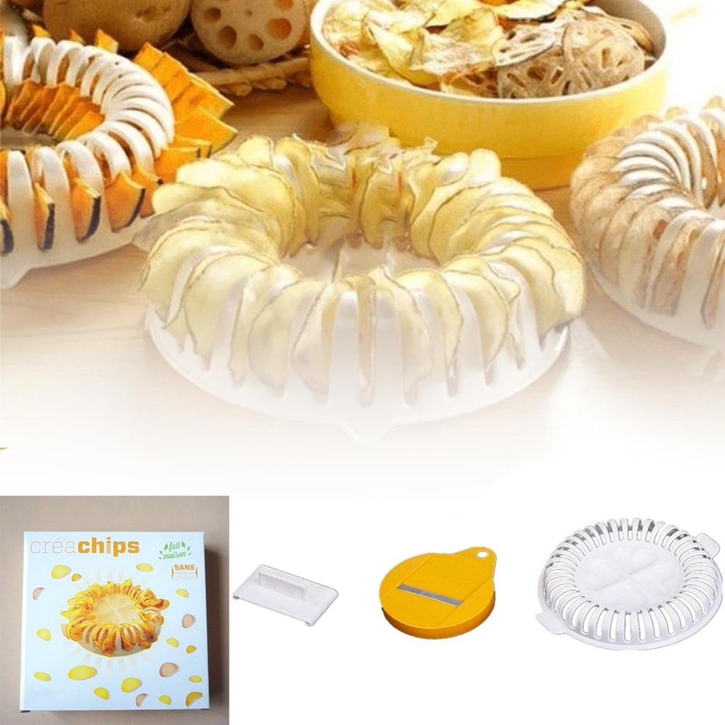 Microwave Oven Potato Chip Maker, Potato Chips Baking Tray, DIY Snack Food Rack Kitchen Tools, Dining & Bar Baking Sheet Organizer