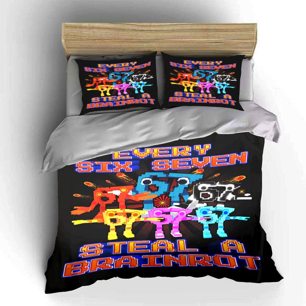 "Retro Robot Battle Bedding Set" Bedding Duvet Cover Set Duvet Cover Pillowcases (1 * Duvet Cover 2 * Pillowcases, without duvet insert)