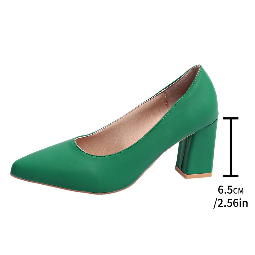 Женская обувь на низком каблуке, модные туфли больших размеров, однотонные, для офиса и карьеры, сексуальные туфли с острым носком для женщин