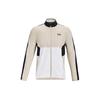 Retro Sports Stand Collar Color Block Zipper Fitted Long Sleeve Jacket Men Jackets Beige 1370157-110