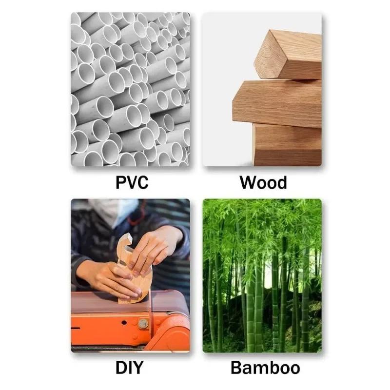 Маленькая ручная пила с двухсторонним лезвием, 6-дюймовое лезвие для деревообработки, резки труб из ПВХ, проекта «сделай сам»