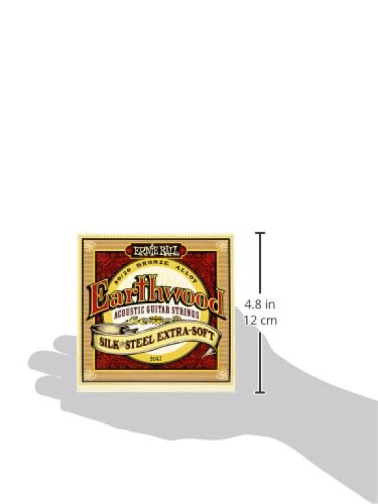 ERNIE BALL 2047 Acoustic Guitar Strings EARTHWOOD SILK STEEL BRONZE EXTRA SOFT [Authentic] (10-50) & 80/20