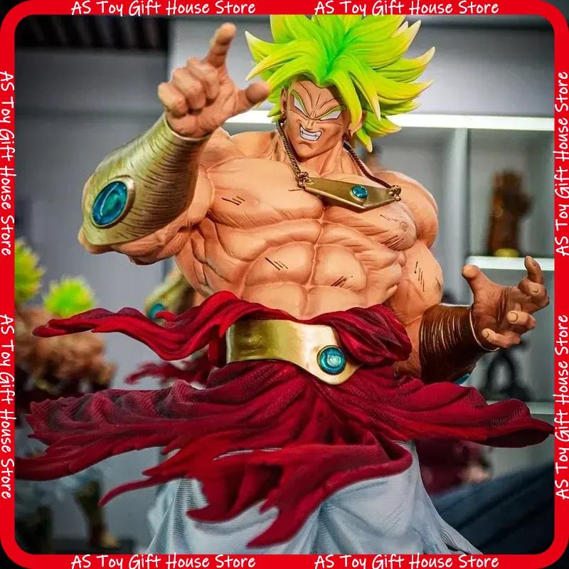 Статуя Броли Супер Сайян из Dragon Ball 50 см Фигурка Действия Модель Аниме Коллекционный Орнамент Для Домашней Коллекции Подарок