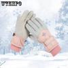 Женские лыжные перчатки зимние толстые сенсорные противоскользящие водонепроницаемые бархатные перчатки велосипедные спортивные теплые перчатки для активного отдыха