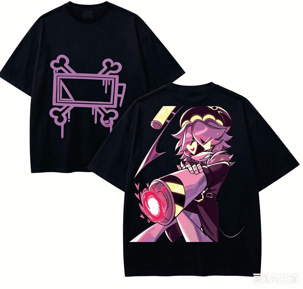 MURDER DRONES Anime Lover T-shirt Harajuku Cotton New Model High Street Oversized Unisex Retro