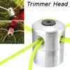 Universal Grass Trimmer Head with 4 Lines Aluminum Brush Cutter Head Lawn Mower Accessories Cutting Line Head for Grass Trimmer