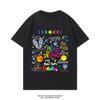 2025 Summer Coldplay Band Wrap Cotton T-Shirt New Men's and Women's Tour Short Sleeve Clothes Trend Rock T-Shirt Large Size Tee