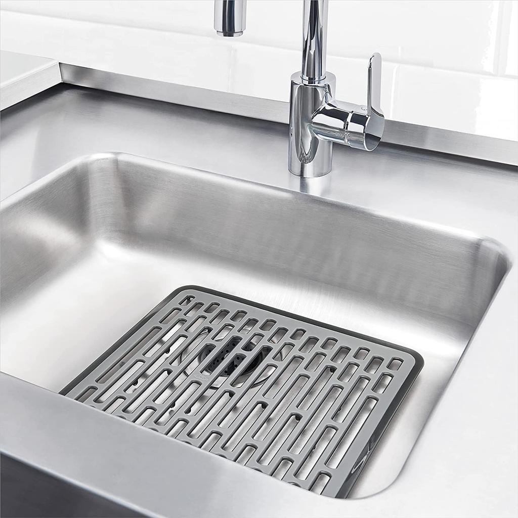 Защитный коврик для раковины OXO, маленький размер, серый