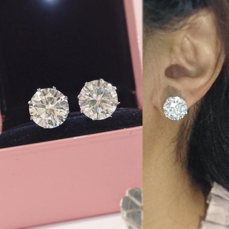 BELLA BOX Простые серьги-гвоздики 3-10 мм с кристаллами циркония, повседневная одежда, универсальные серьги для женщин и мужчин, неподвластные времени стильные украшения