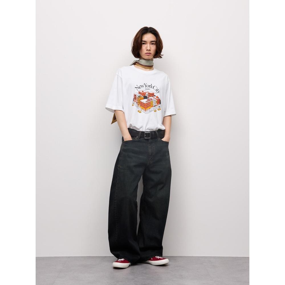 GU by Uniqlo Графическая футболка Yunosuke+us