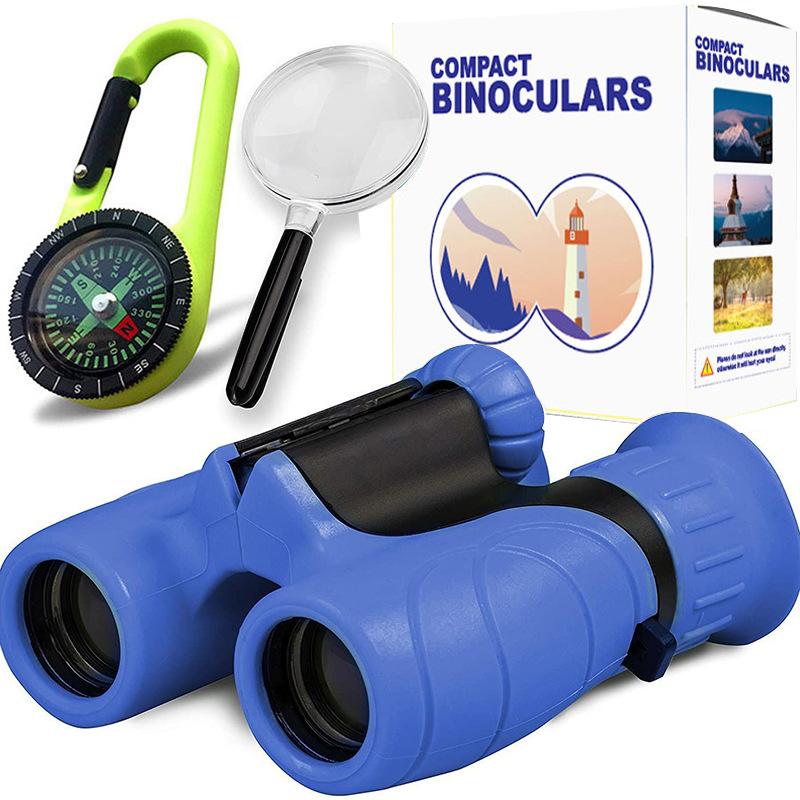 8X21Mm Kid Binocular Telescopes Children Educational Folding Telescope Outdoor Bird Watching Optics Telescope for Camping