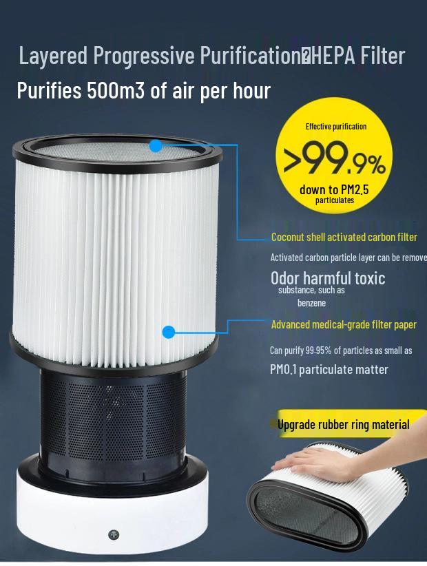 42" Bladeless Tower Fan & Air Purifier, Silent Design with Remote, 110V UK Plug