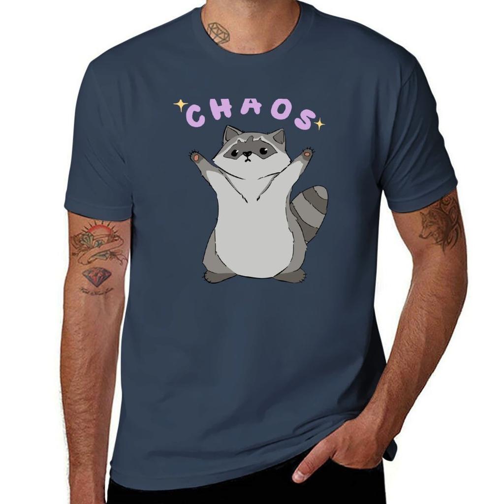 The Raccoon Of Chaos Tshirt Regular Fit Plain Tee Shirt
