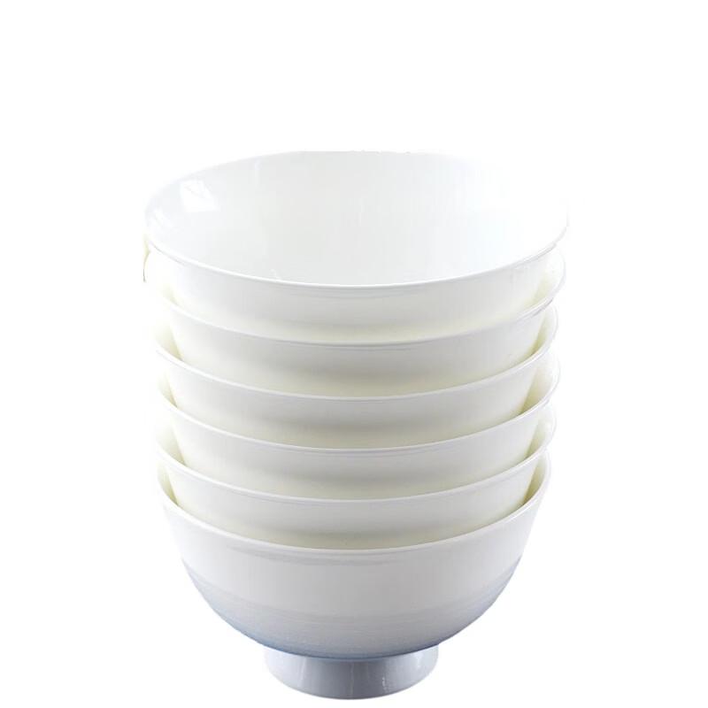Tingbai Pure White Bone China Bowls
