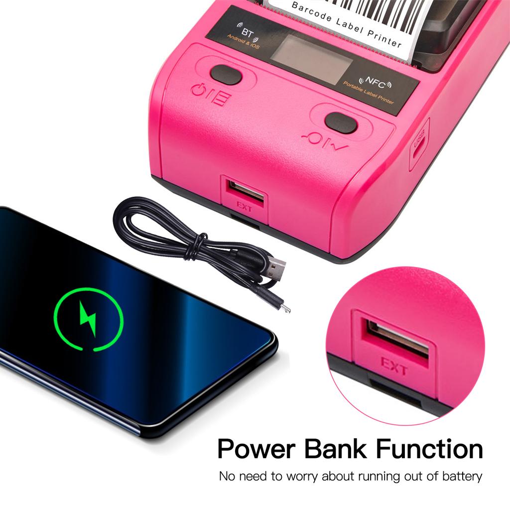 Aibecy DP23 58 мм Портативный термопринтер Беспроводная доставка Экспресс-принтер для доставки посылка