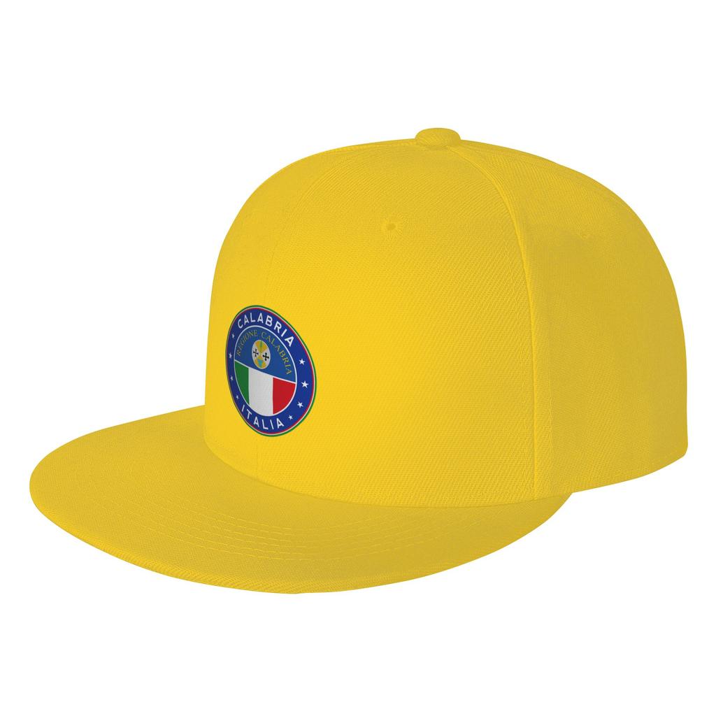 Fashion Calabria Italy Flat Brim Sun Hat  Trendy Matching Sports Visors