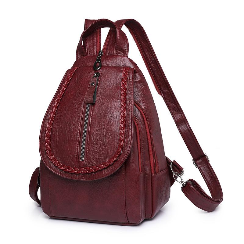 Женская дорожная сумка из мягкой кожи из искусственной кожи в стиле ретро