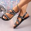 Модные балетки женские сандалии летние хрустальные повседневные туфли модные удобные женские туфли тренд 2025 брендовые пляжные шлепанцы платье chaussure femme