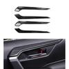 For Toyota RAV 4 RAV4 2022 2023 Auto Interior Door Panel Armrest Cover Trim Decoration Carbon Fiber 4Pcs/Set