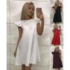 Elegant New Women's Boho Evening Cocktail Party Dress With Exquisite Lotus Leaf Sleeves