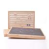 1PCS Simple Wooden Multi-colour Ring Tray Earring Jewellery Storage Display Tray Ring and Earring Display Tray