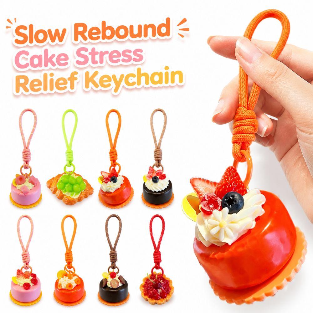 Slow Rebound Bag Keychain Pendant Simulation Food Pinch Toy For Kids Adults