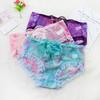 Women Underwear Trendy Flower Print Comfortable Women Briefs Floral Mesh Lace Ladies Female Briefs Underpants Women Underwear