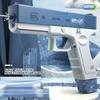 Новинка 2023 года, водяной пистолет, электрический пистолет Glock, игрушка для стрельбы, полностью автоматическая летняя водная пляжная игрушка для детей, мальчиков и девочек, взрослых