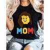 Женская повседневная футболка с принтом MOM, с круглым вырезом, коротким рукавом, удобный топ для всех сезонов, женская одежда