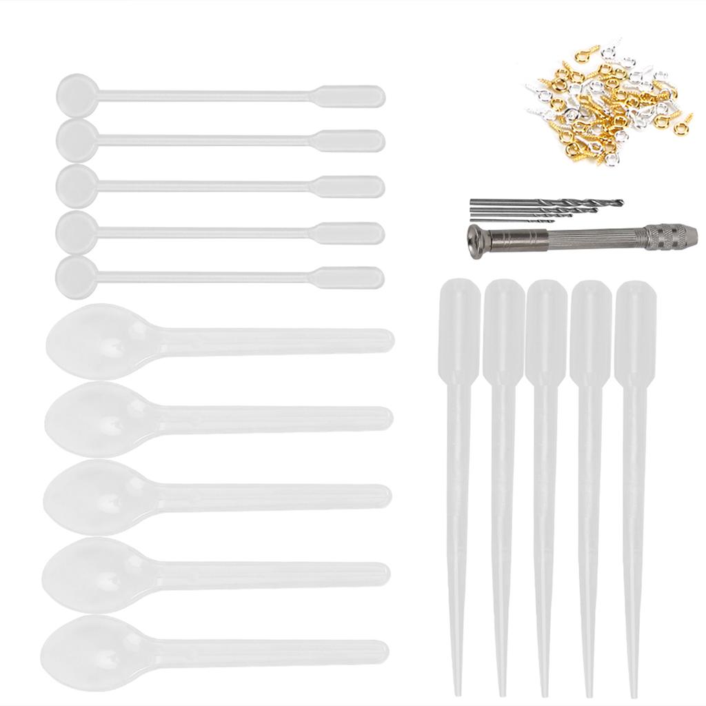 DIY Jewelry Pendant Making Dropper Hand Drill Screw Eye Tools Kits Supplies Accessory