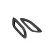 Carbon Fiber Rear Fog Light Lamp Cover Trim For Toyota Alphard Vellfire 2023 24