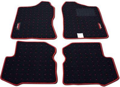 Коврик MONSTER SPORT Jimny Sierra для автомобилей MT черный x красный [JB23W]/Jimny [JB43W] 894500-5200M