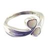 Silver Ring 'Goddess Opal' White Silver (rhodium) - 10 Mm