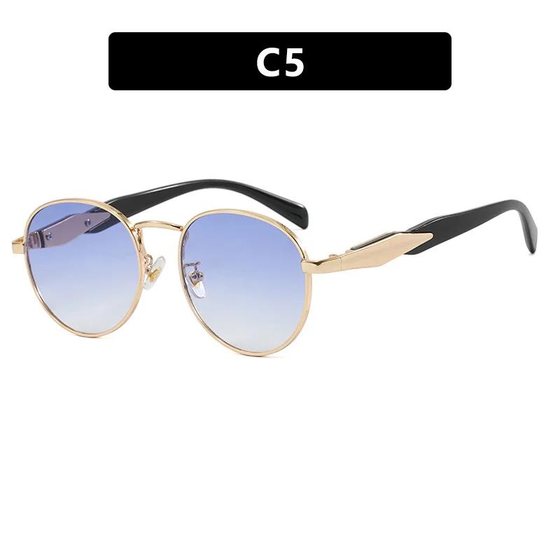 Luxury Brand Sunglasses for Men Women Unisex Fashion Oval Round Stylish Eyewear Shades Sun Glasses