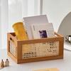 Коробка для хранения из массива дерева Ретро органайзеры Высококачественная корзина для хранения Домашний