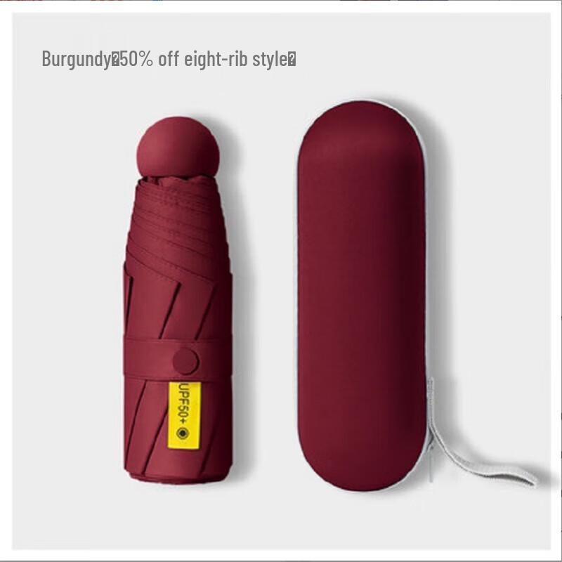 Jie Pin 8-Rib Mini Capsule Sun/Rain Umbrella
