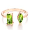 ZHOUYANG Open Rings For Women Simple Geometric Courful Zircon Rose Gold Color Adjustable Finge Daily Gift Fashion Jewelry R003