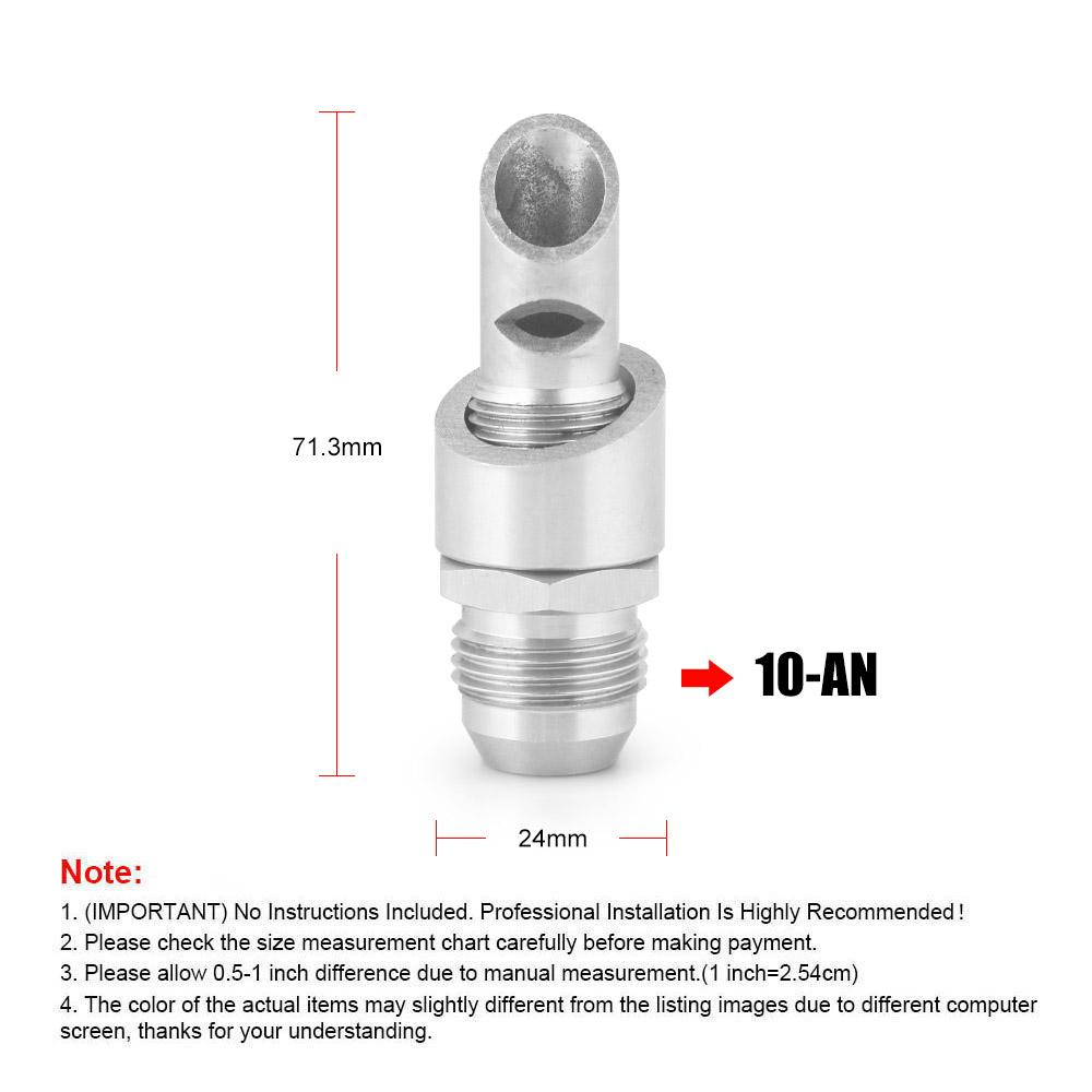 Stainless Steel Exhaust Vacuum Kit Catch Can Vent E-VAC Scavenger Kit includes T304 SS E-VAC fitting