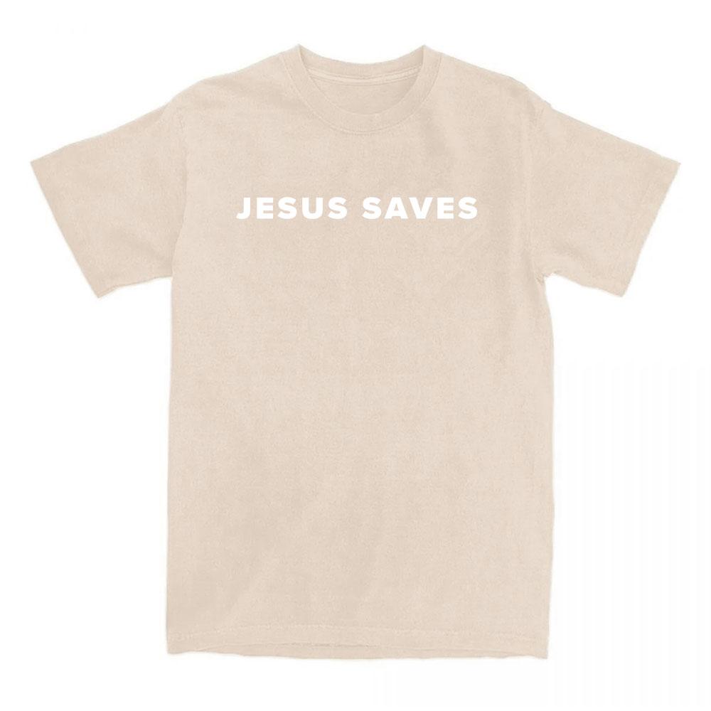 Футболка Jesus Saves Charlie Kirk с буквенным принтом, футболки для мужчин, короткий рукав, хлопковая, повседневная футболка, одежда для мужчин и женщин