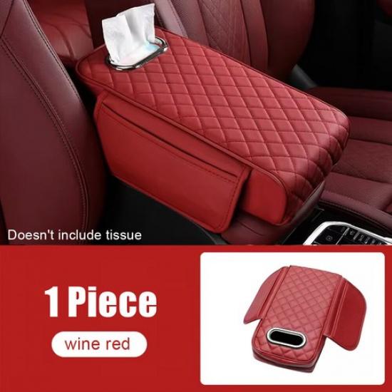 Car Armrest Cushion Cover Center Console Mat Storage Pad Interior Accessories