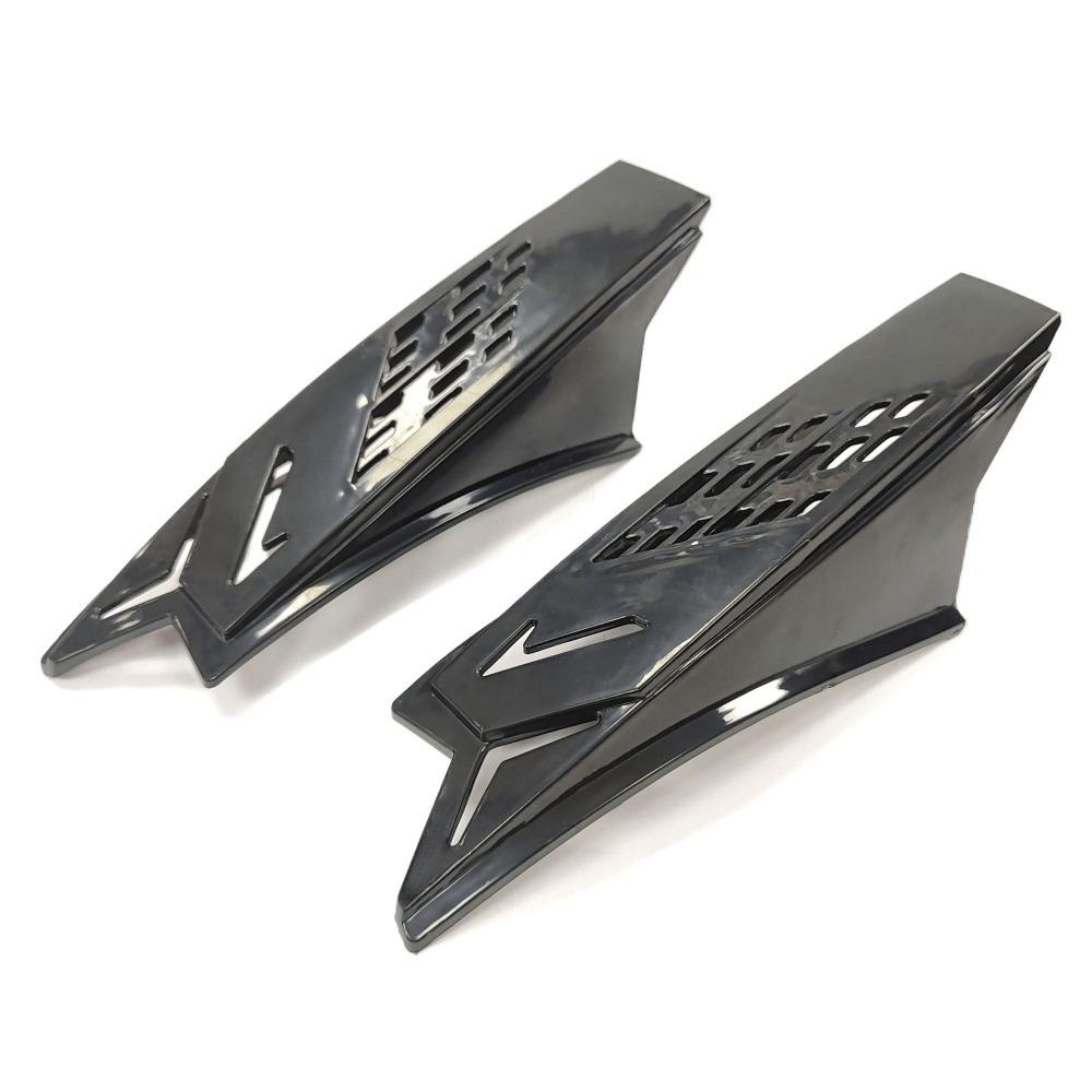 2 Pcs Plastic Motocross Racing Mohawk Horns Self-adhesive Helmet Decorative Accessories