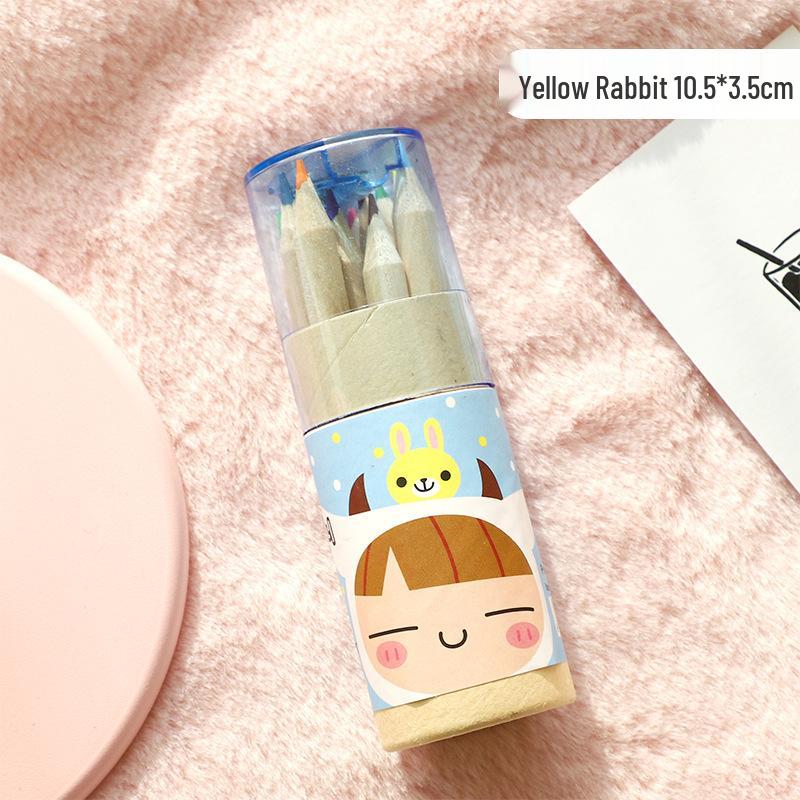 Мини-набор карандашей из 12 цветов для детей - Милый, маленький и идеально подходит для раскрашивания и рисования