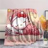 1 шт. Фланелевое одеяло с принтом мультфильмов Sanrio, Высокое качество, Для всех сезонов, Декор для дома, Тепло и уют, Идеально для рождественских подарков