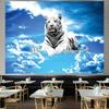 Животное Ins фон стиль большой гобелен настенный геометрический гобелен в стиле хиппи домашний декор комнаты эстетическое украшение
