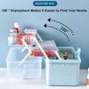 Portable 3 Layers First Aid Kit Medicine Storage Container Large Capacity Family Medicine Organizer Box Family Emergency Kit Box