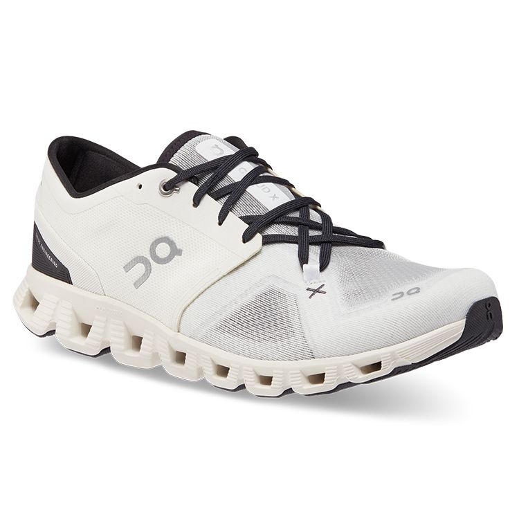 ON Cloud X 3 Ivory Black Men Sneakers Cream 60.98706