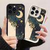 JT357 Лунная Цветочная Грёза Завораживающее Ночное Небо Арт для iPhone 17 16 15 Pro Max Samsung S26 S25 Ultra A17 A07 A56 A16 Xiaomi 15T Redmi 15c Мягкий Чехол