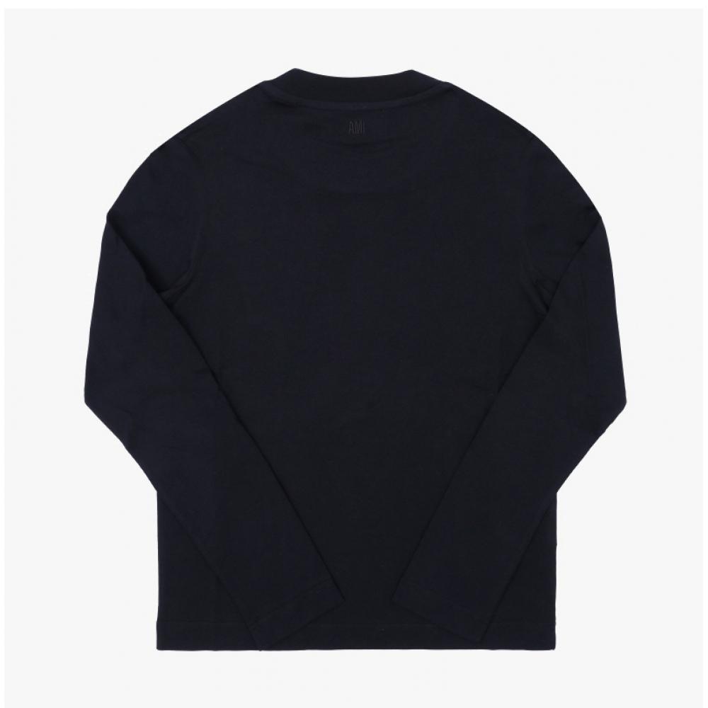 Ami Футболка с длинным рукавом с маленьким логотипом в виде сердца Bfuts235 724 001