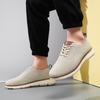 Легкие мужские повседневные кроссовки Модные вязаные повседневные спортивные туфли Ретро стиль Прогулочные туфли на плоской подошве Большой размер 39-48 Мужская обувь