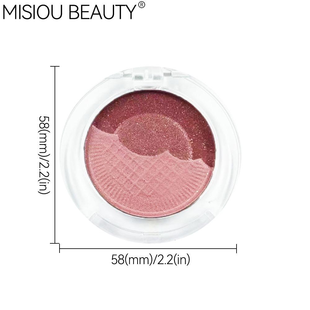 Misiou Beauty New Product Pink Pearl Matte Makeup Artist Biscuit Eye Shadow Plate European and American Monochrome Eye Shadow Box